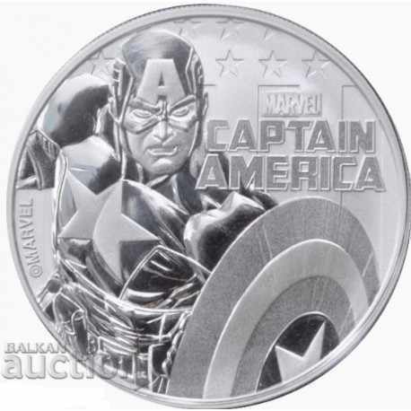 1 ounce silver "Captain America" 2019