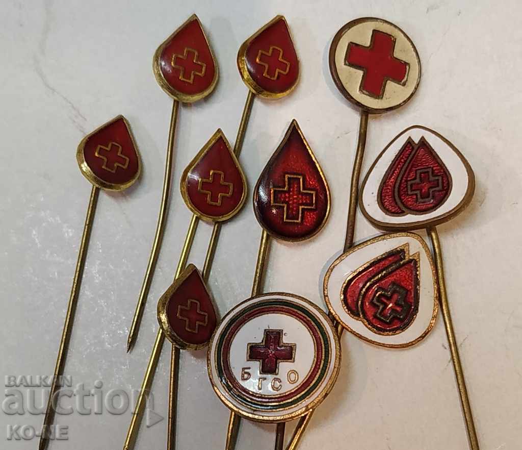 Red cross badges