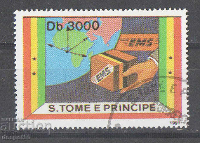 1991. Sao Tome și Principe. E-mail expres.