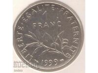 France - 1 Franc - 1999 - KM# 925.1 - "O. Roty"