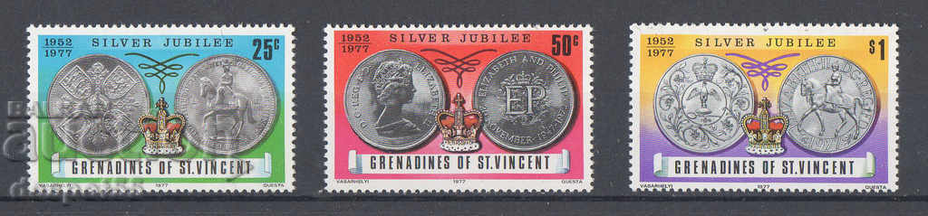 1977 Gren.Of St. Vincent. 25 years since the reign of Elizabeth II