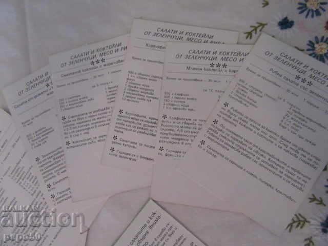 SET OF 10 CARDS WITH SOCA RECIPES - 6 SET OF 10 CARDS WITH SOCA RECIPES - 6