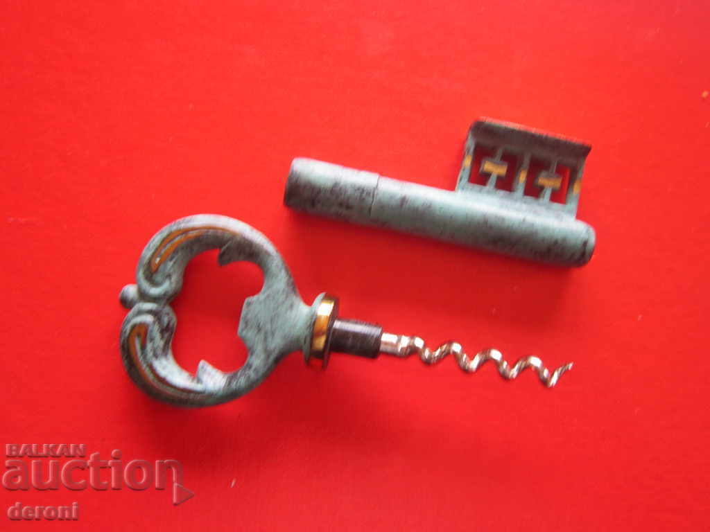 Unique bronze key opener corkscrew corkscrew 2 - 5