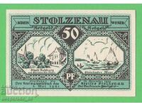 (¯`'•.¸NOTGELD (orașul Stolzenau) 1921 UNC -50 pfennig¸.•'´¯)