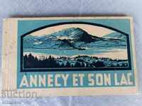 καρτ-ποστάλ Lake Annecy Γαλλία 1926 20 τεμάχια