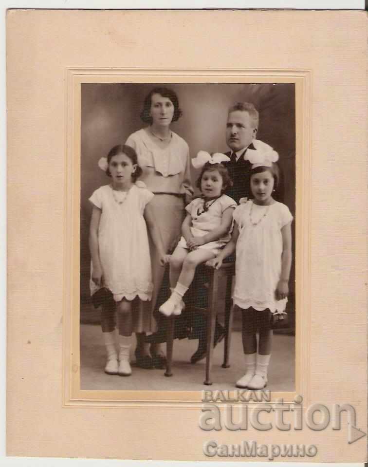 Photo cardboard Family 1936
