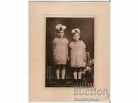 Photo cardboard Children 1932