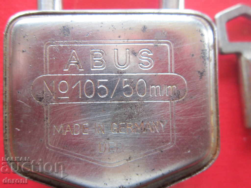 Delivery of Padlock Abus 105 DEP 50 mm with wrench marked Delivery of Padlock Abus 105 DEP 50 mm with wrench marked