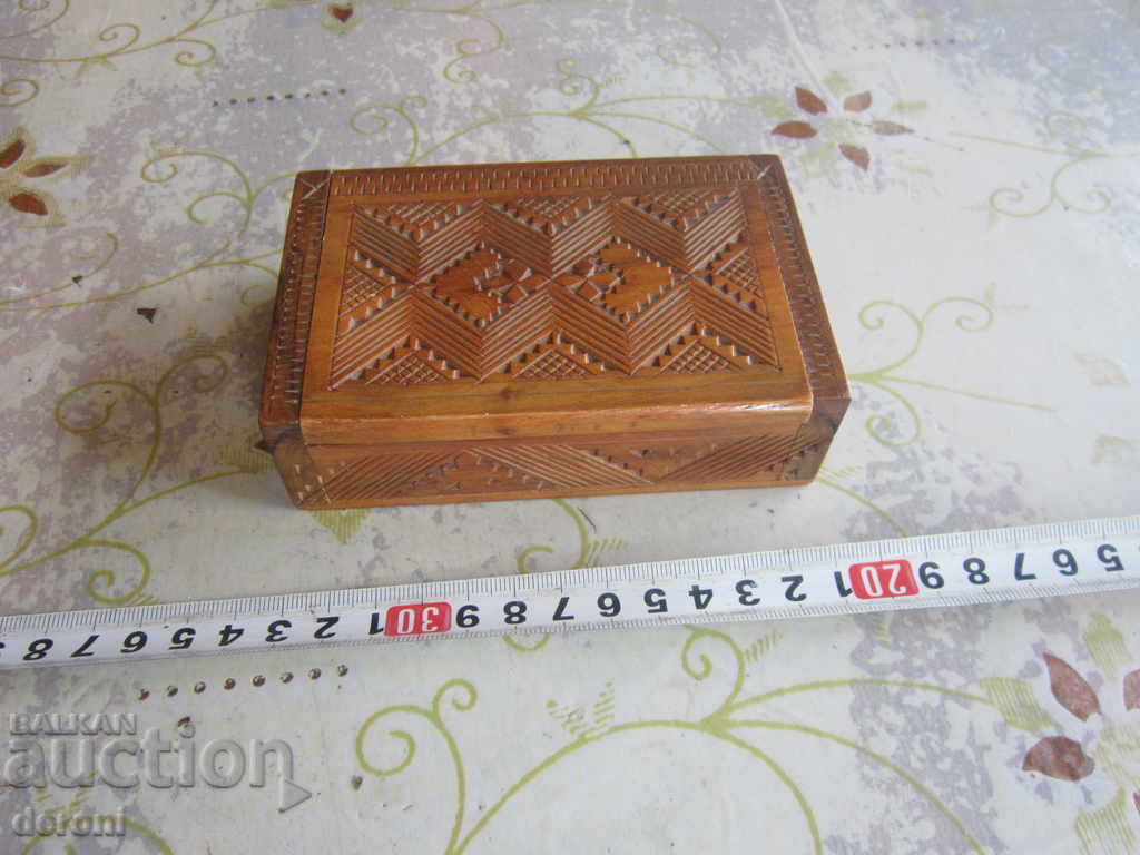 Great jewelry box wood carving from walnut