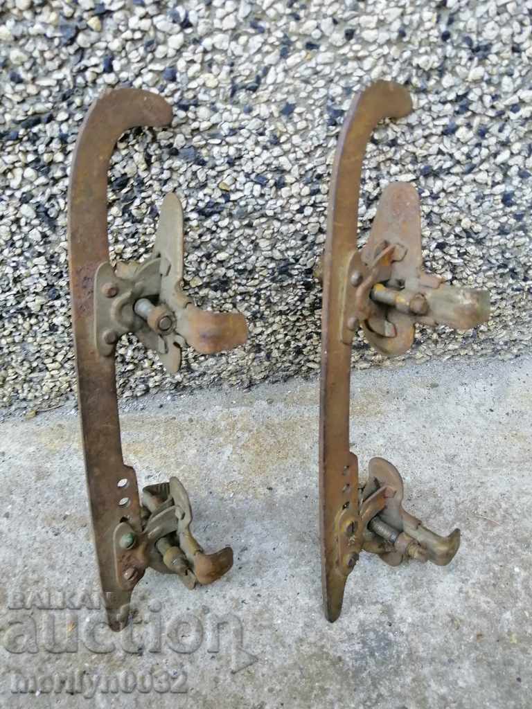 Old ice skates, sports attribute Old ice skates, sports attribute
