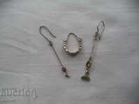 OLD SILVER EARRINGS - 3 PIECES