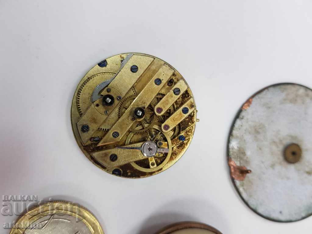 Lot of dials and parts for pocket watches - 5 Lot of dials and parts for pocket watches - 5