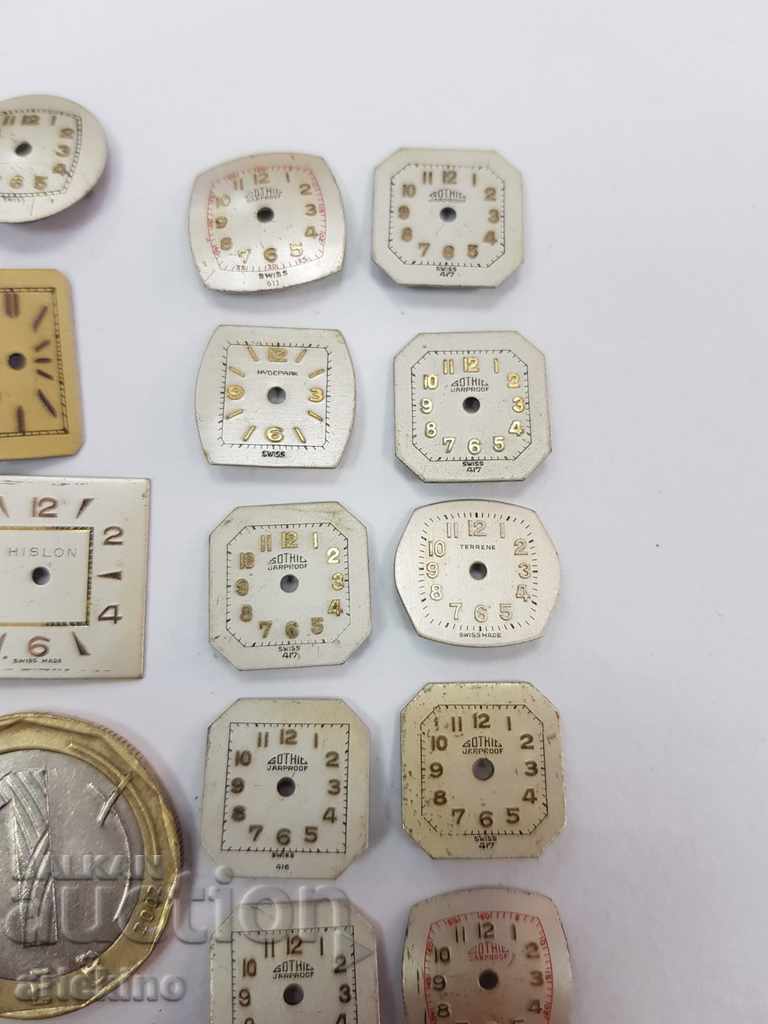 Auction Lot of 25 Swiss dials for women's watches Auction Lot of 25 Swiss dials for women's watches