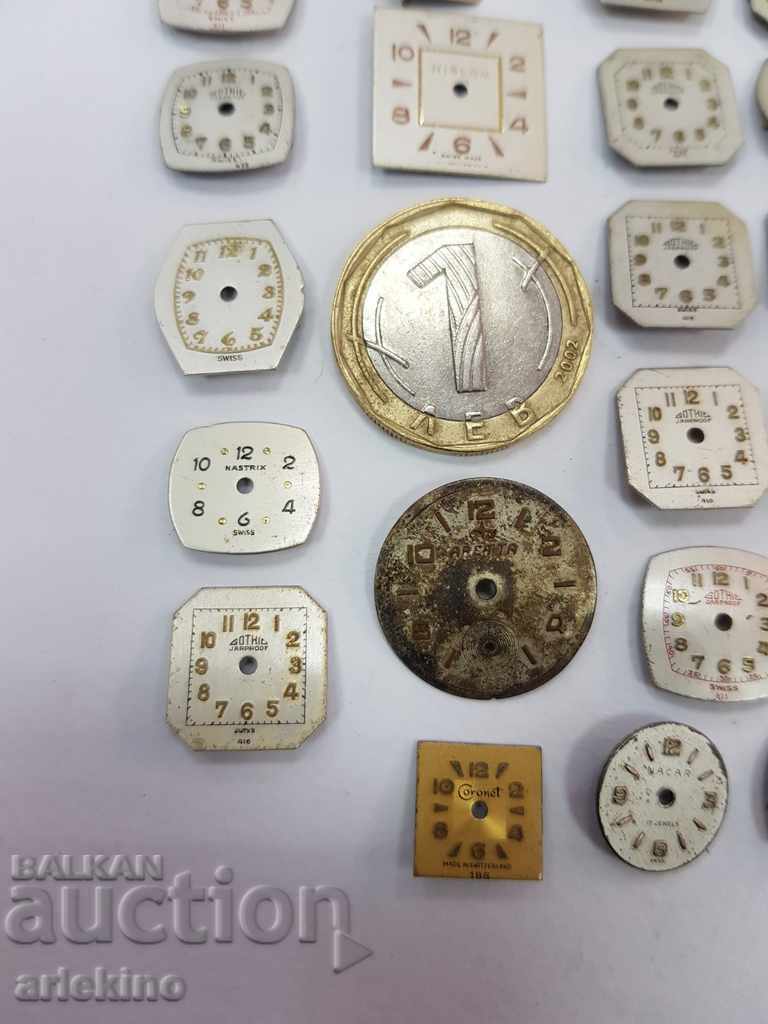 Lot of 25 Swiss dials for women's watches - 5 Lot of 25 Swiss dials for women's watches - 5
