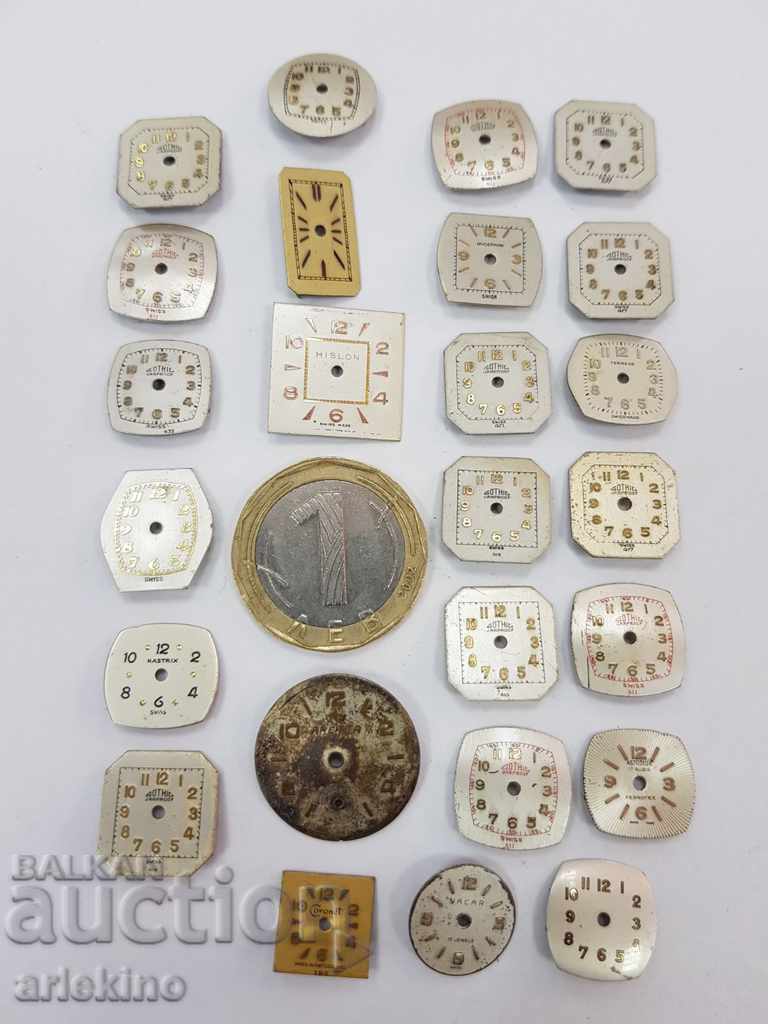 Lot of 25 Swiss dials for women's watches