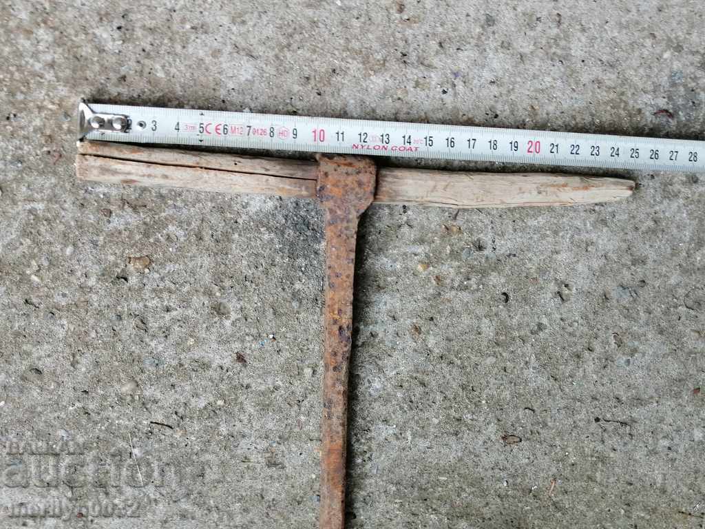 Delivery of Ancient crutch, burgundy, screwdriver, wrought iron Delivery of Ancient crutch, burgundy, screwdriver, wrought iron