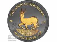 Enigma of Silver and Ruthenium 1 ounce Springbok Antelope 2015