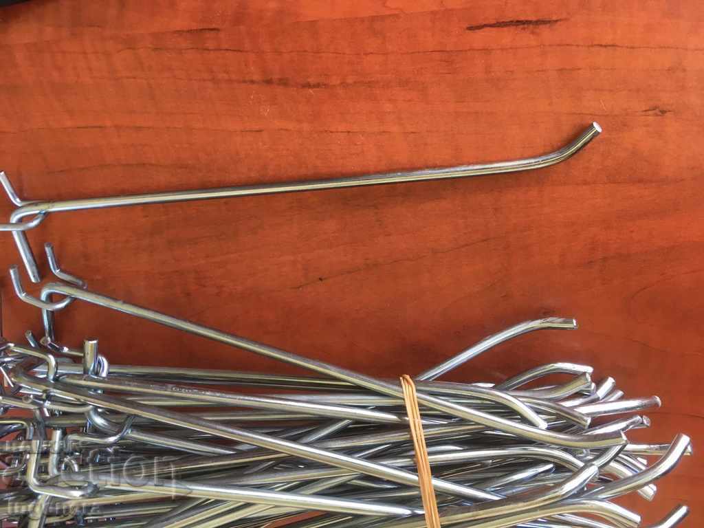 Auction  RACK HOOKS PERFORATED BACK NEW SALE-40 PCS