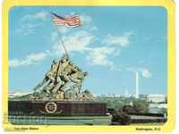 Old postcard - Iwo Jima Memorial, USA