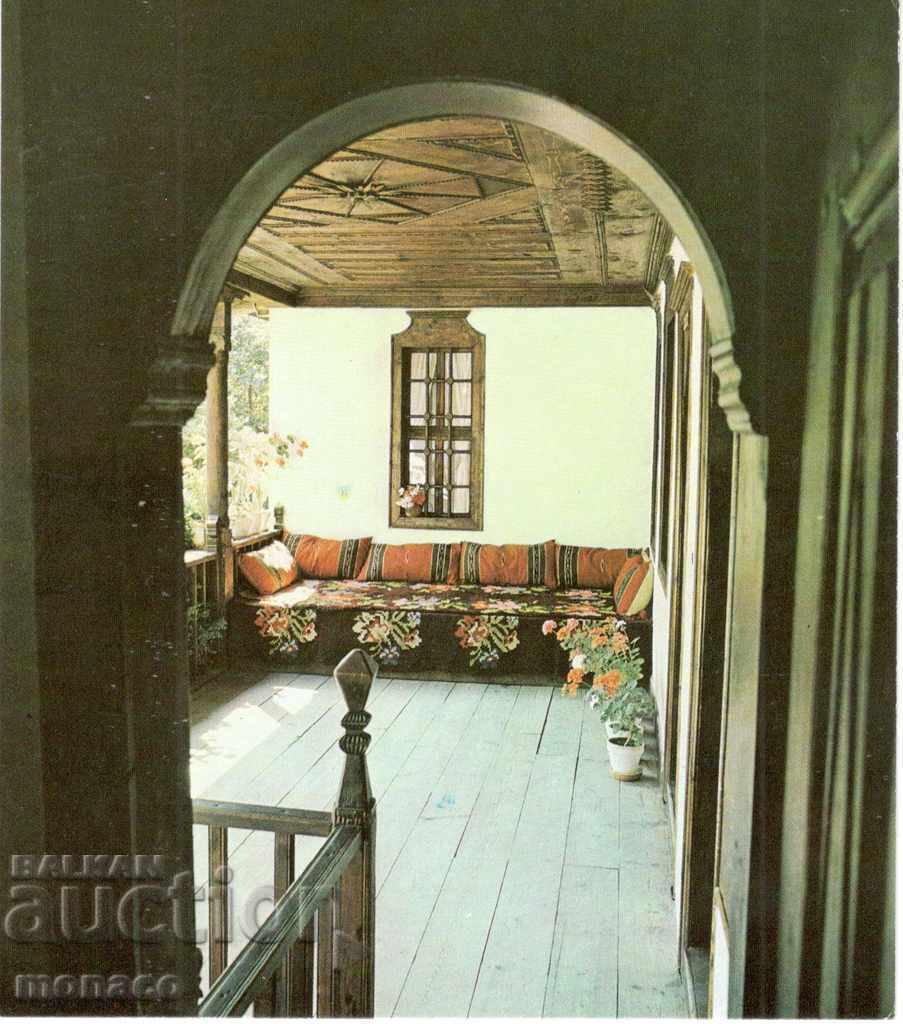 Old postcard - Sopot, House-Museum "Ivan Vazov" - veranda