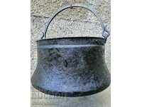 Old harania, copper vessel, large cauldron, copper, dustpan