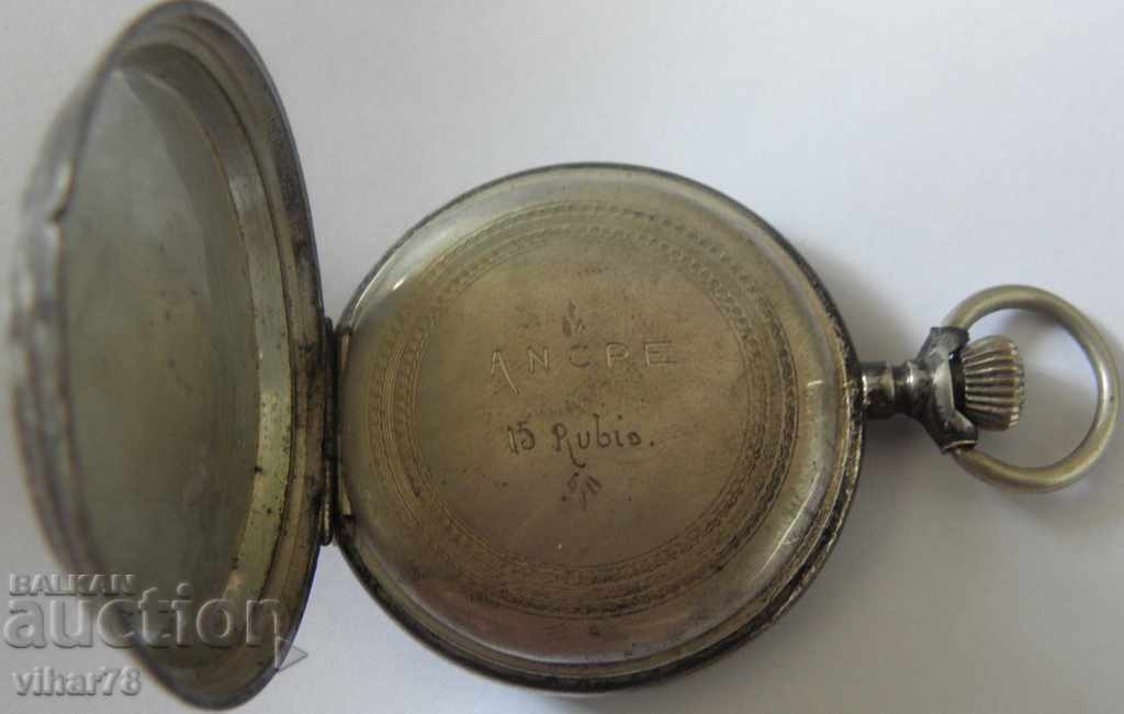 Παράδοση ασημένια τσέπη-ρολόι-άγκυρα Παράδοση ασημένια τσέπη-ρολόι-άγκυρα