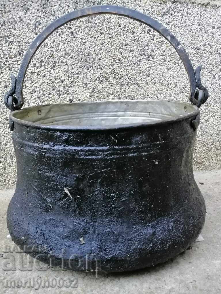 Παλιά Hara, χάλκινο σκεύος, ένα μεγάλο λέβητα, χαλκό, λέβητα πλύση