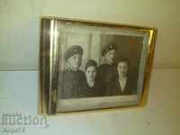 OLD MILITARY PHOTO in GOLDEN FRAME by GOLD WATCH