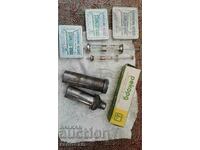 Old medical set of syringes, needles and ster