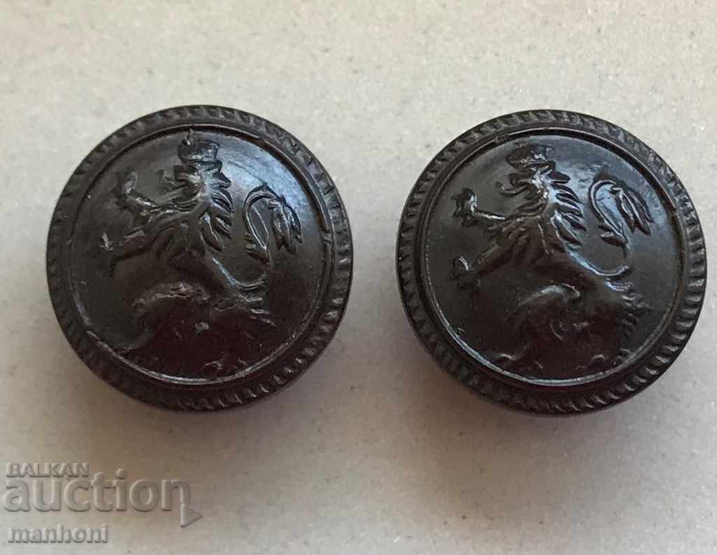 4524 Царство България 2 малки копчета пехотни Цар Борис