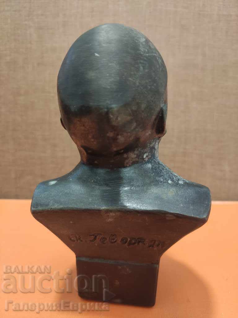 Author Bust Lenin metal 14cm. senior author: Gevorkian - 5 Author Bust Lenin metal 14cm. senior author: Gevorkian - 5