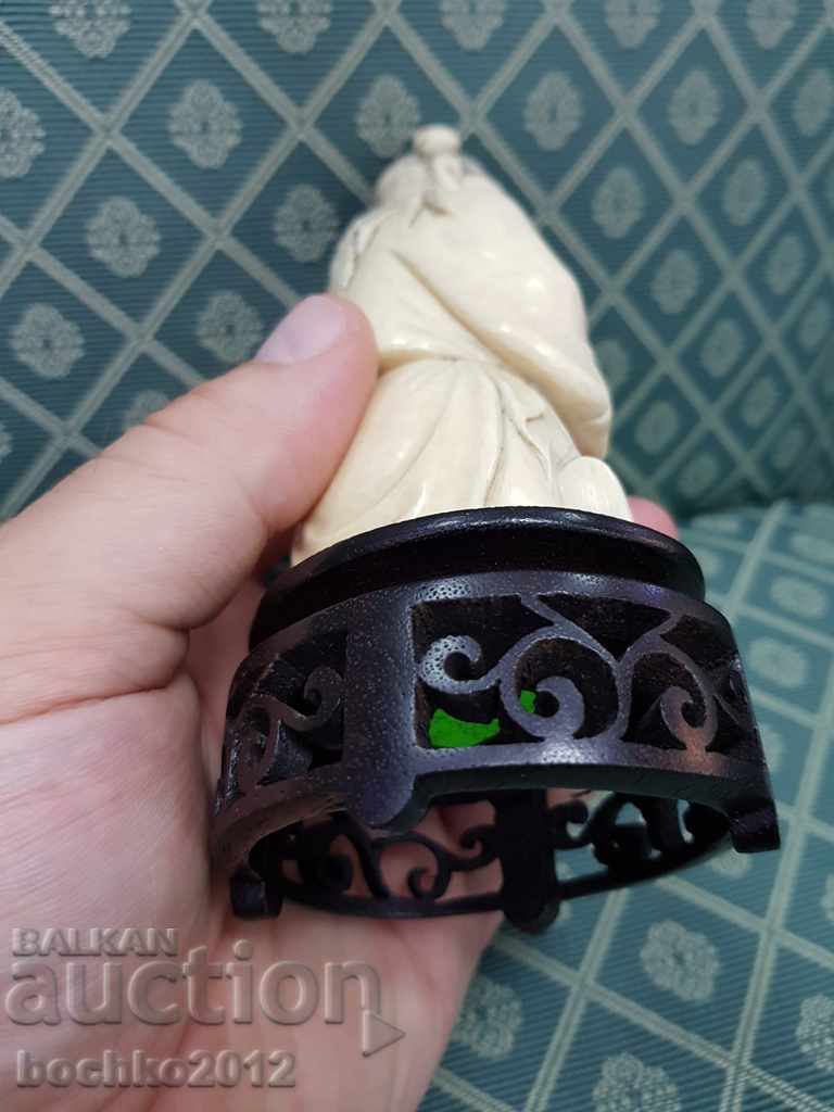 Beautiful Japanese Chinese ivory statuette 229.6 g. - 6 Beautiful Japanese Chinese ivory statuette 229.6 g. - 6