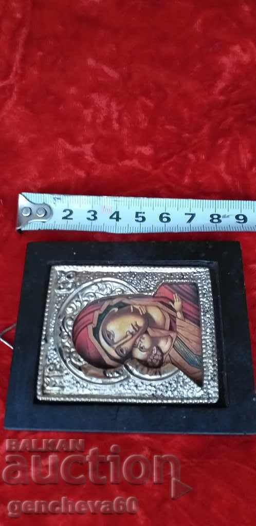 Auction Small silver-plated icon/stamp 925 Auction Small silver-plated icon/stamp 925