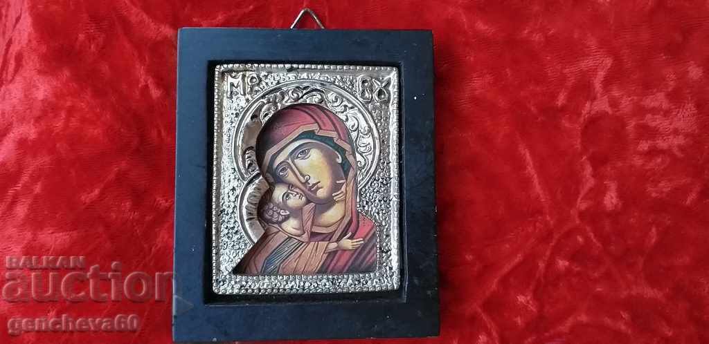 Small silver-plated icon/stamp 925 - 6 Small silver-plated icon/stamp 925 - 6