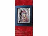 Small silver-plated icon/stamp 925
