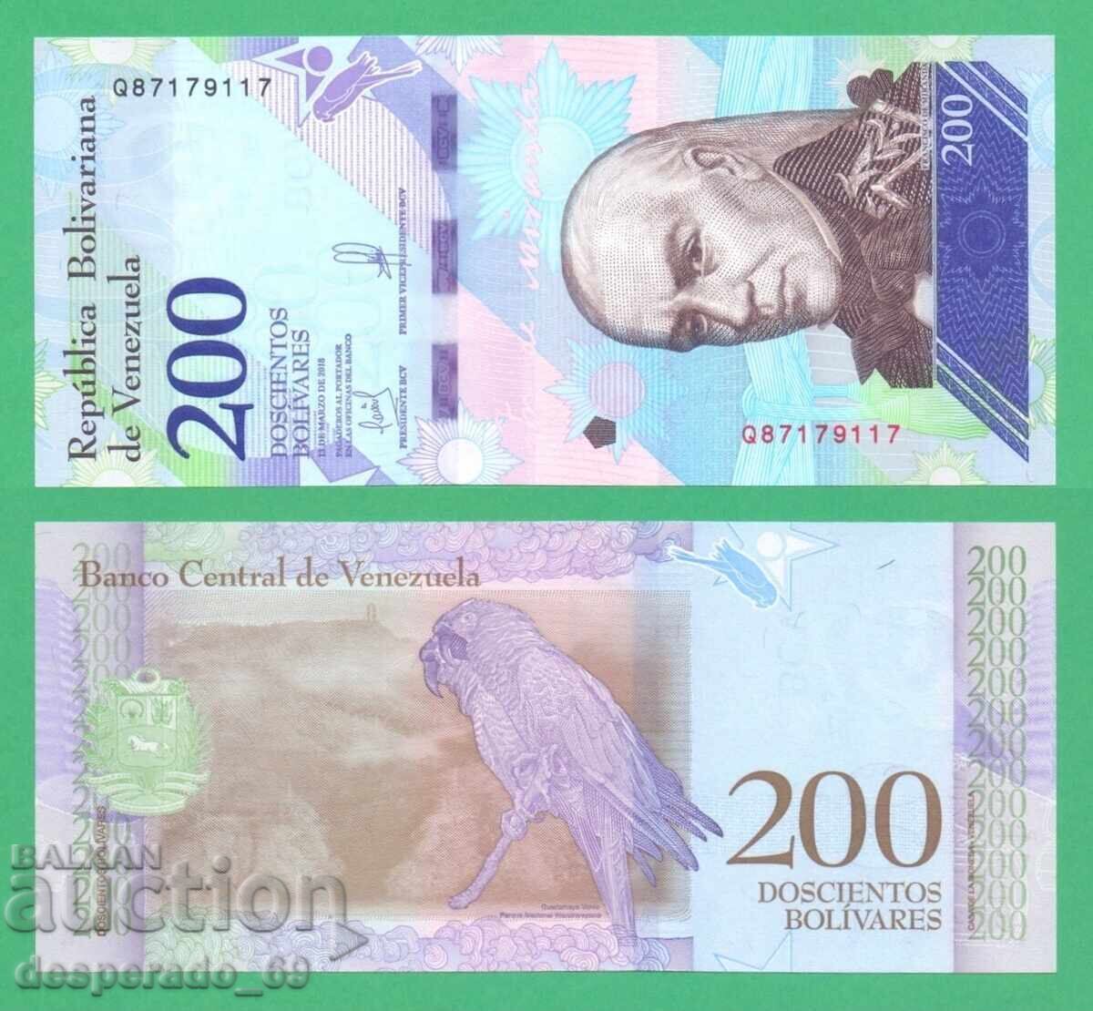 (¯`'•.¸ VENEZUELA 200 Bolivares 2018 UNC ¸.•'´¯) (¯`'•.¸ VENEZUELA 200 Bolivares 2018 UNC ¸.•'´¯)