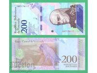 (¯`'•.¸ VENEZUELA 200 Bolivares 2018 UNC ¸.•'´¯)