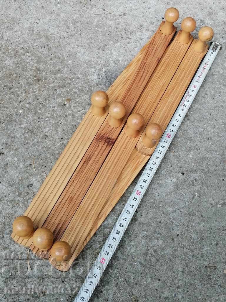 Extendable hanger made of wood, wooden - 6 Extendable hanger made of wood, wooden - 6