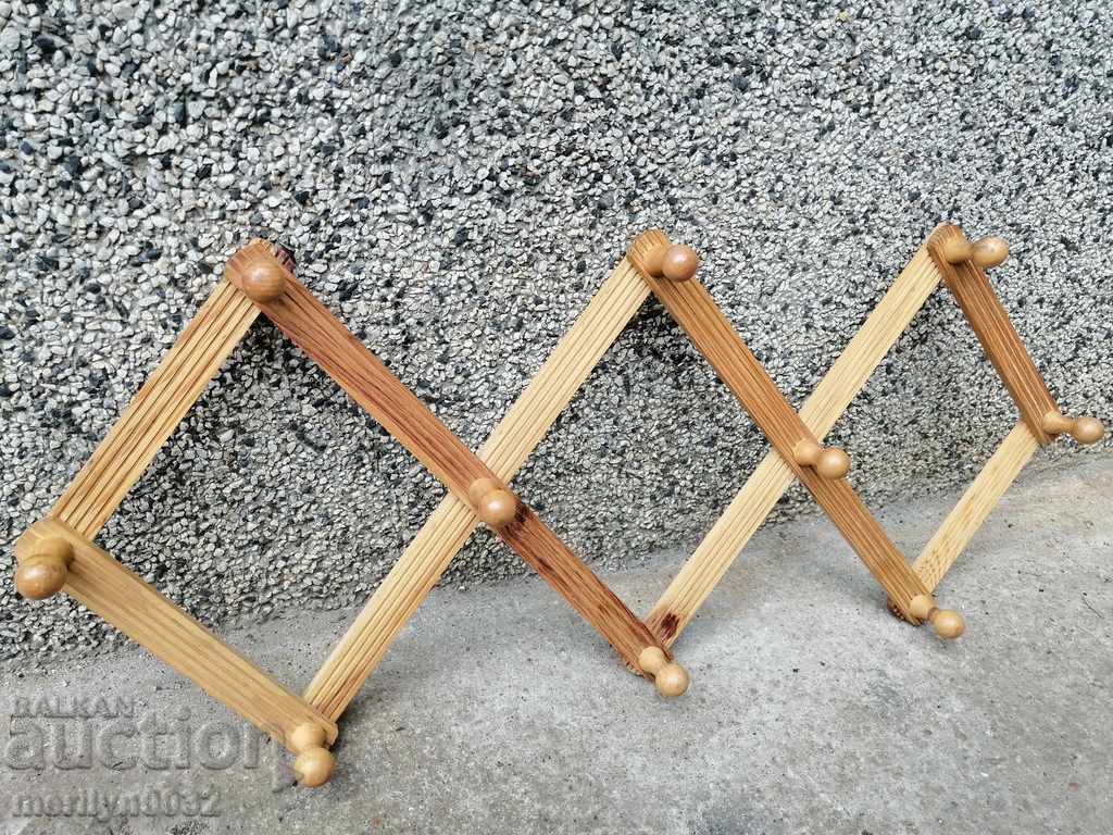 Extendable hanger made of wood, wooden - 7 Extendable hanger made of wood, wooden - 7