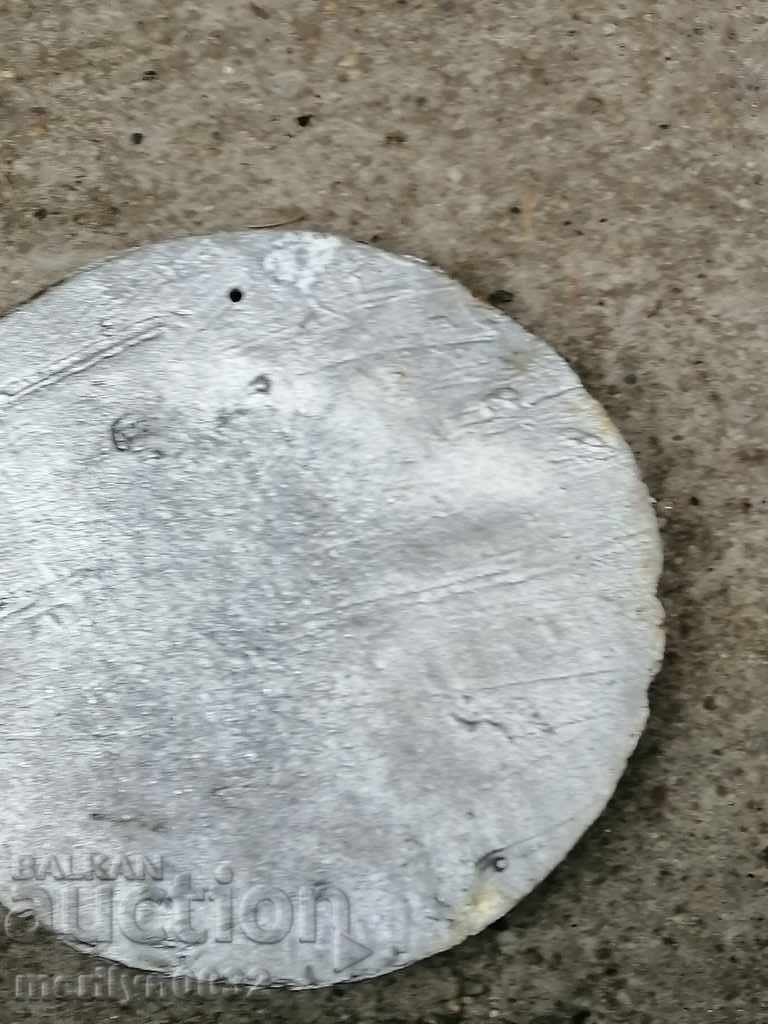 Aluminum panel hunting scene bas-relief applique metal plate - 5