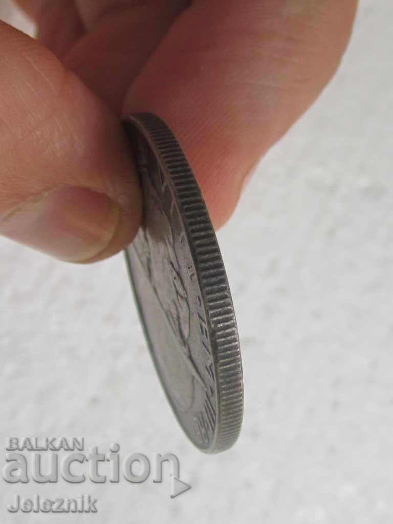 monedă de argint a regatului italian foarte rară 20 lire-1928-r - 5