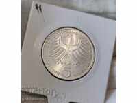 Германия 5 марки 1975г Сребро-Юбилейни,UNC