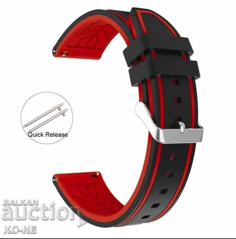 Silicone strap 20 22 and 24 mm