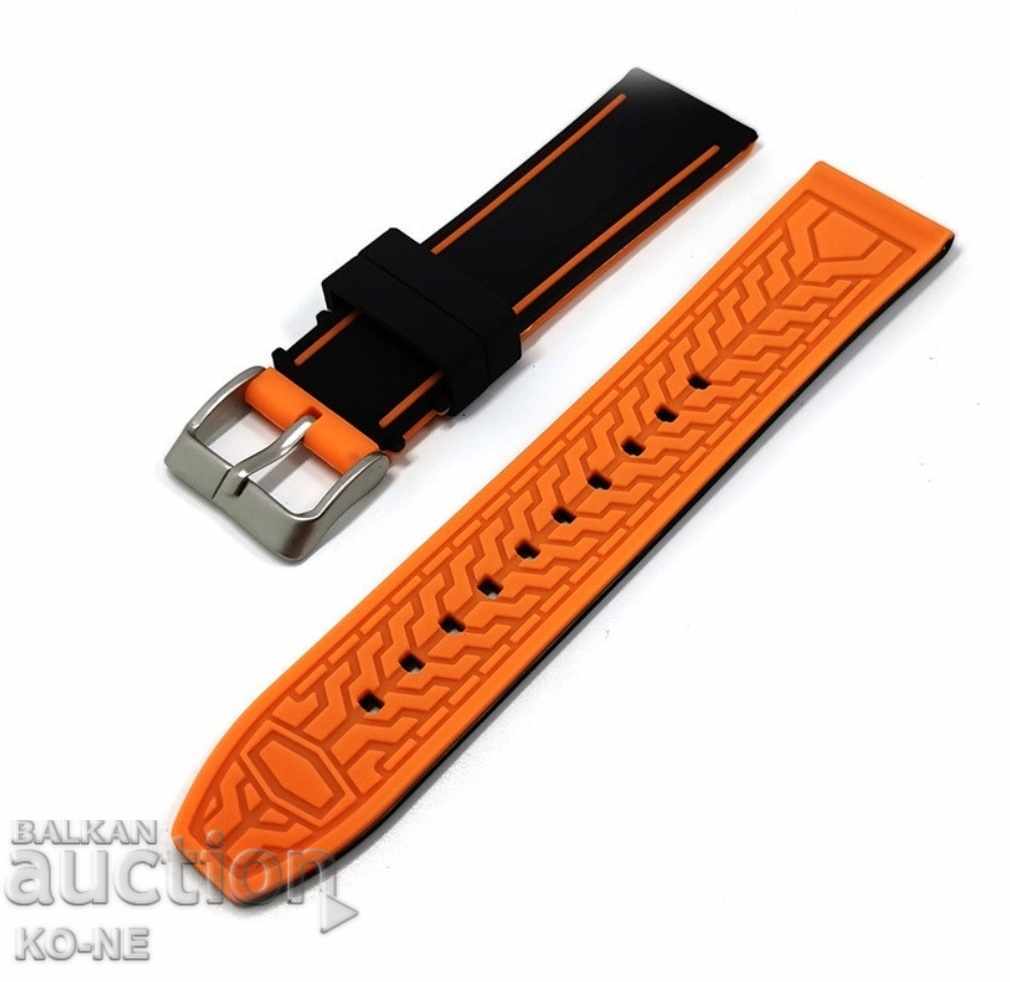 Silicone strap 20 and 22 mm with price 20.00 BGN | € 10.23 Silicone strap 20 and 22 mm with price 20.00 BGN | € 10.23