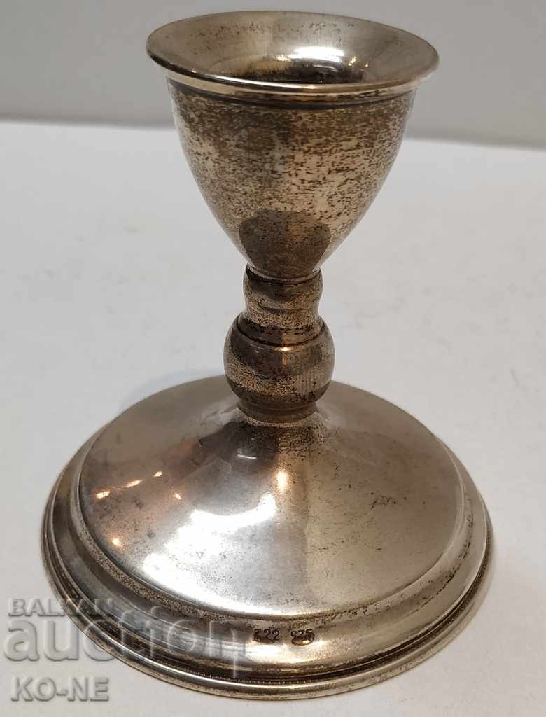 Silver candlestick with price 130.00 BGN | € 66.47 Silver candlestick with price 130.00 BGN | € 66.47
