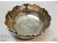 A silver bowl