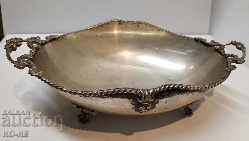 A silver bowl A silver bowl