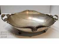 A silver bowl