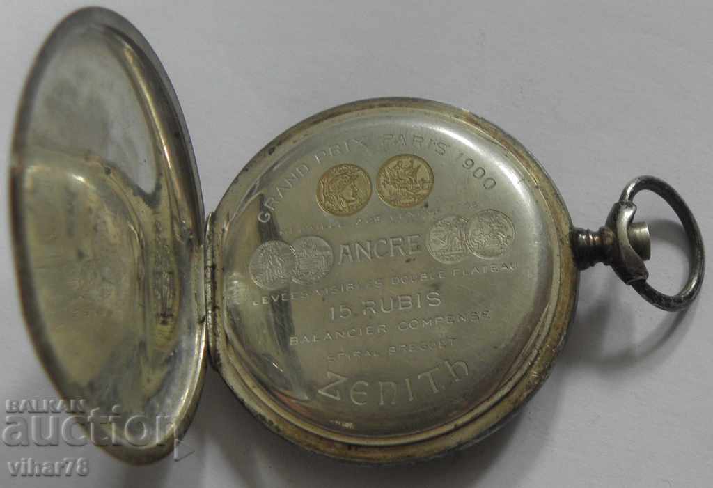 silver pocket watch-ZENITH-ZENIT - 5 silver pocket watch-ZENITH-ZENIT - 5