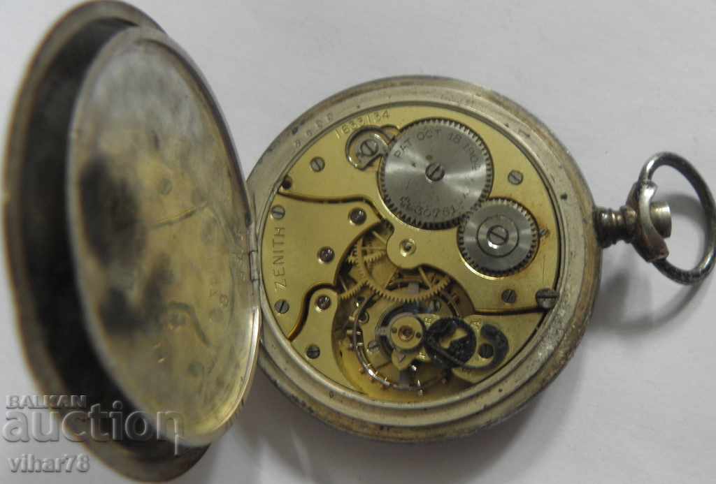 silver pocket watch-ZENITH-ZENIT - 6 silver pocket watch-ZENITH-ZENIT - 6